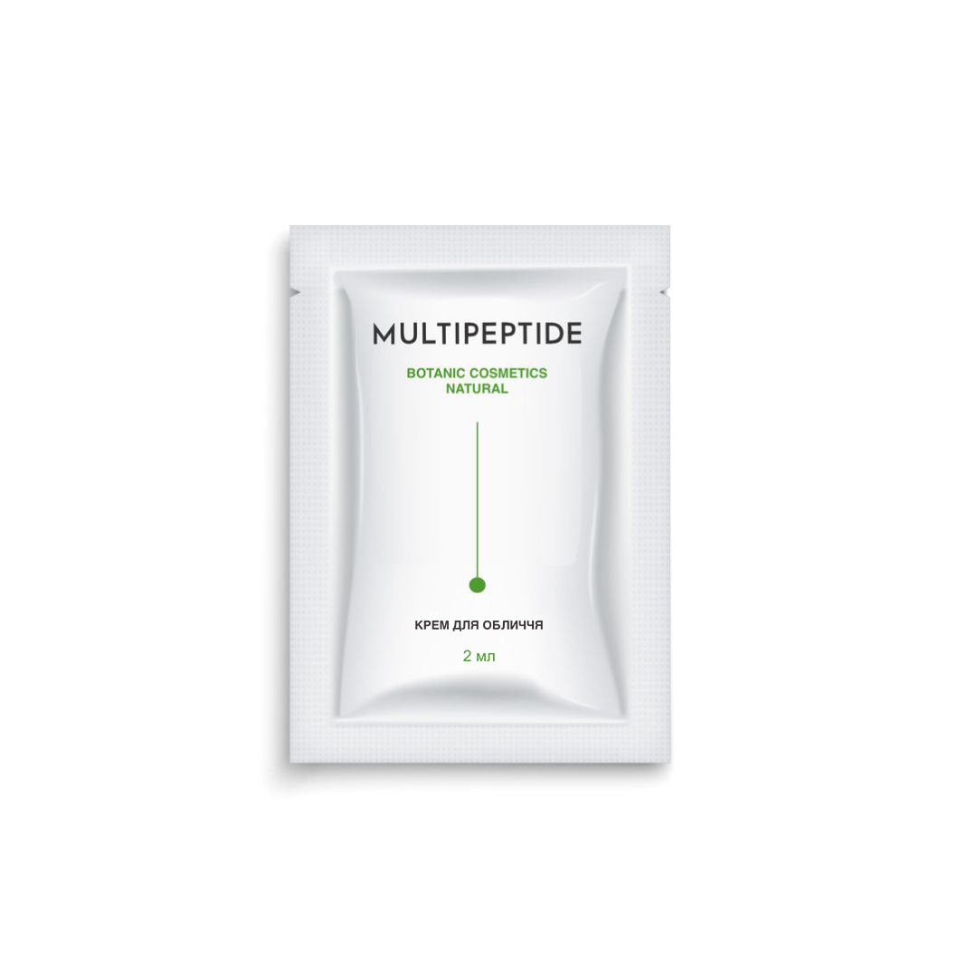 Antifalten-Creme für straffe, starke und strahlende Haut  „Multipeptide Botanic Cosmetics Natural“ 2 ml