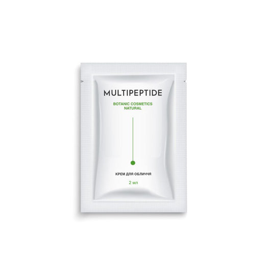 Antifalten-Creme für straffe, starke und strahlende Haut  „Multipeptide Botanic Cosmetics Natural“ 2 ml